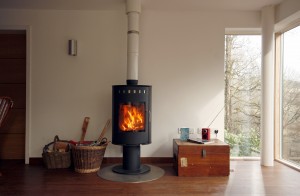 Sanders House, Family Room wood burning stove